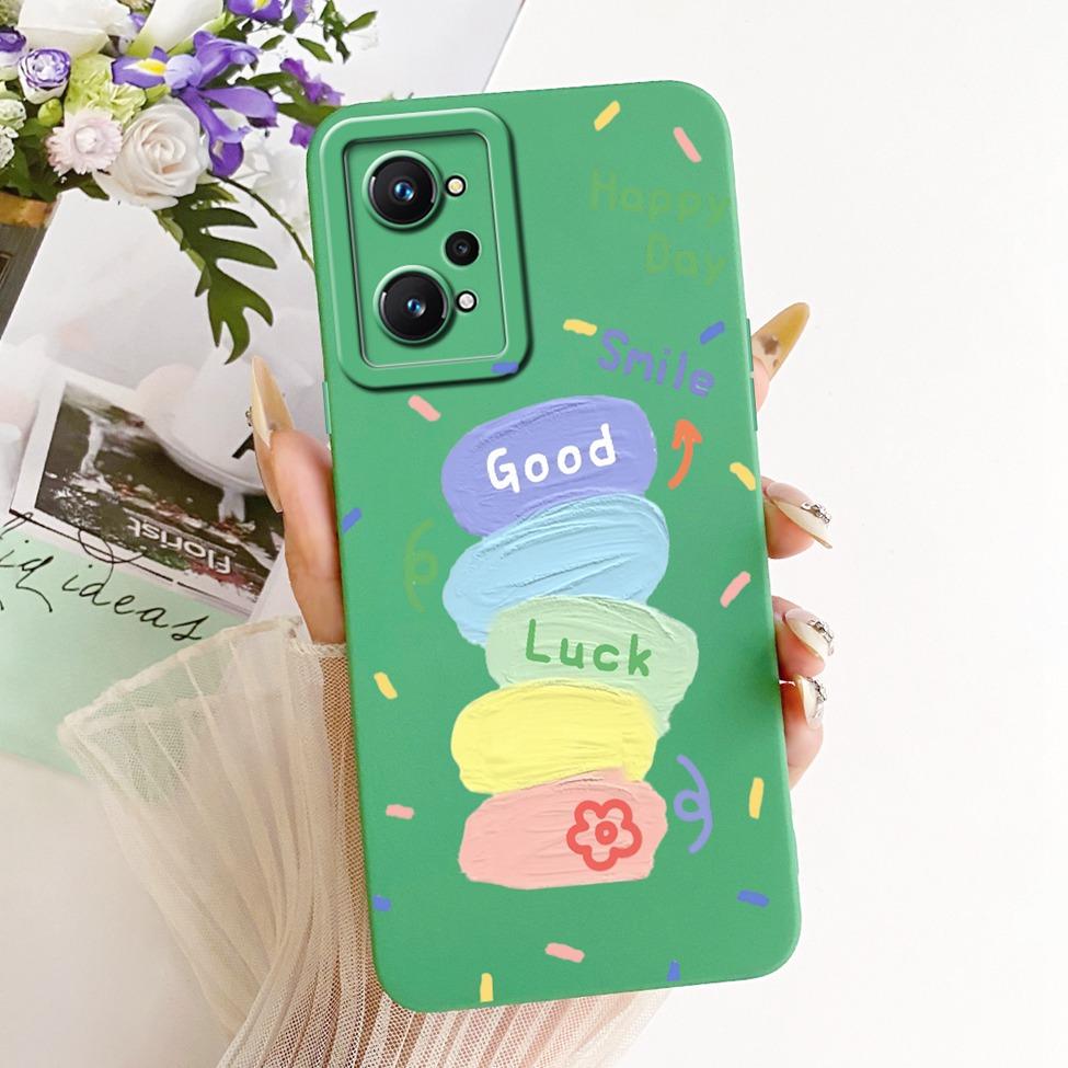 Чехол для Realme GT Neo2 Case RMX3370 Силиконовый Роскошный Модный Крутой Кавайный Милый Расписной Корпус Для Realme GT Neo 2