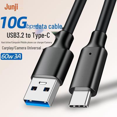 Высокоскоростной USB 3.2 на Type-C 10 Гбит/с, 60 Вт, 3 А, кабель для передачи данных для мобильных устройств и корпусов жестких дисков