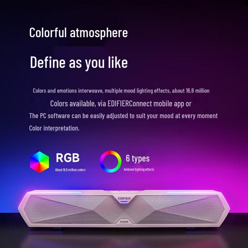 Edifier Игровой настольный Bluetooth-динамик M30 Plus с RGB-подсветкой (Китайская версия)