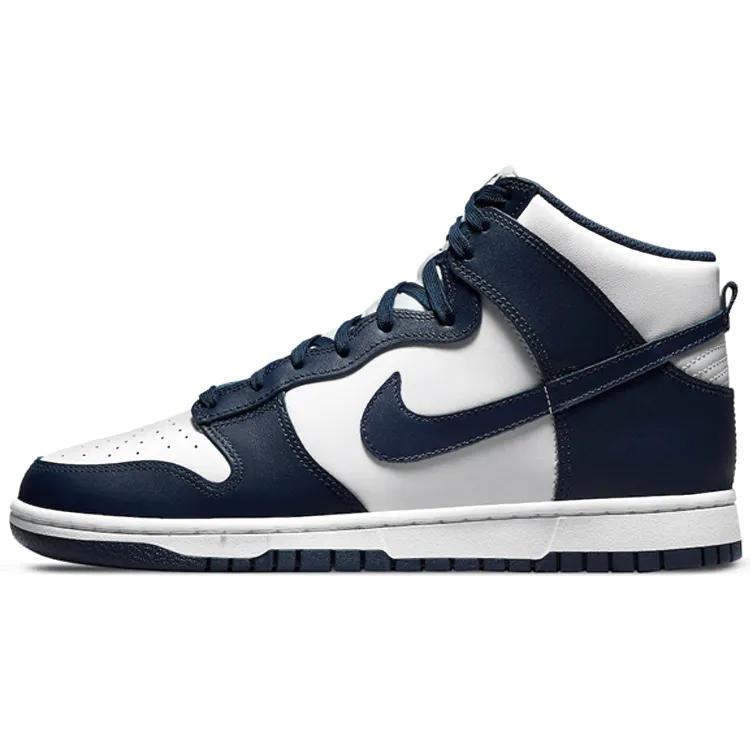 Nike Dunk High 'Midnight Navy' (Unisex) White / Midnight Navy Skate Shoes DD1399 104
