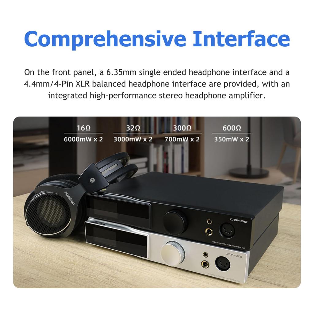 SMSL DO400 Full Balance DAC Headphone Amplifier ES9039MSPRO USB DAC Bluetooth DAC MQA DAC IIS Input DAC Headphone Amplifier with Remote Control
