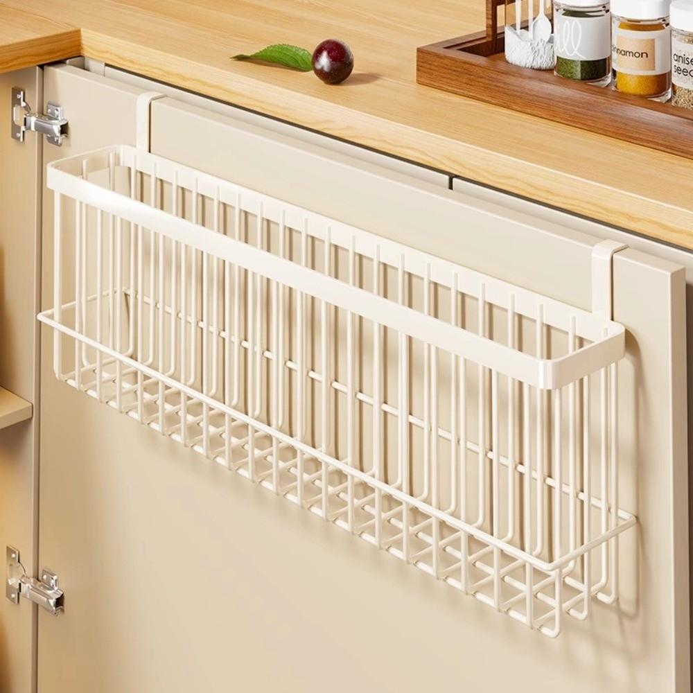 No Drill Hanging Storage Basket Hanging Organizer Wire Metal Rack Side Storage Rack Kitchen Pantry