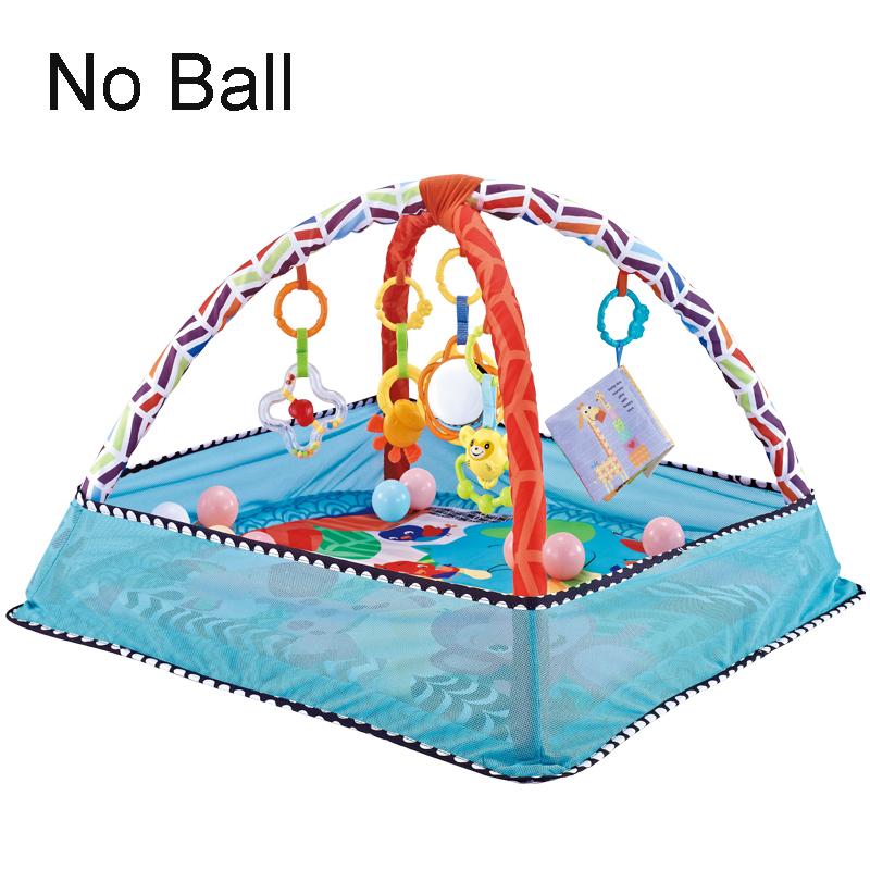 Многофункциональный фитнес-каркас Круглый игровой коврик для ползания 0-12 месяцев Детский коврик-пазл Веселая звучащая подвеска Подарок для ребенка