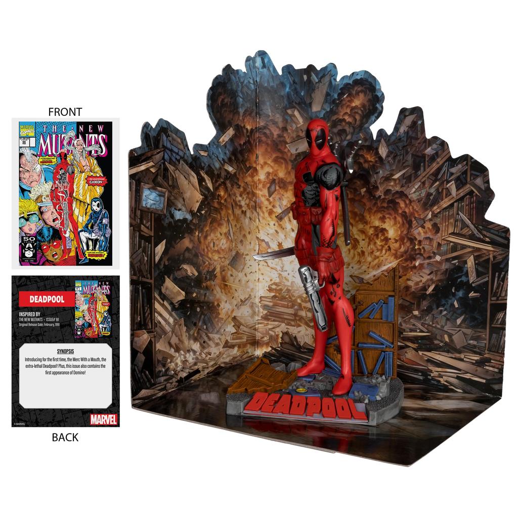Marvel Deadpool Scale Pose Figure с мутантами сцены McFarlane Toys 110 (Новый #98)