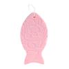 1/4Pcs Exfoliating Bath Sponge 3D Ultra Soft Body Scrubber Sponge Fish Shape Dead Skin Remover Reusable Bath Scrubber with Lanyard