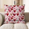 2D Heart Patterns: Romantic And Delightful Pillow Covers Pattern Cushion Cover Suitable For Sofa Bedroom Car Pillow Cover
