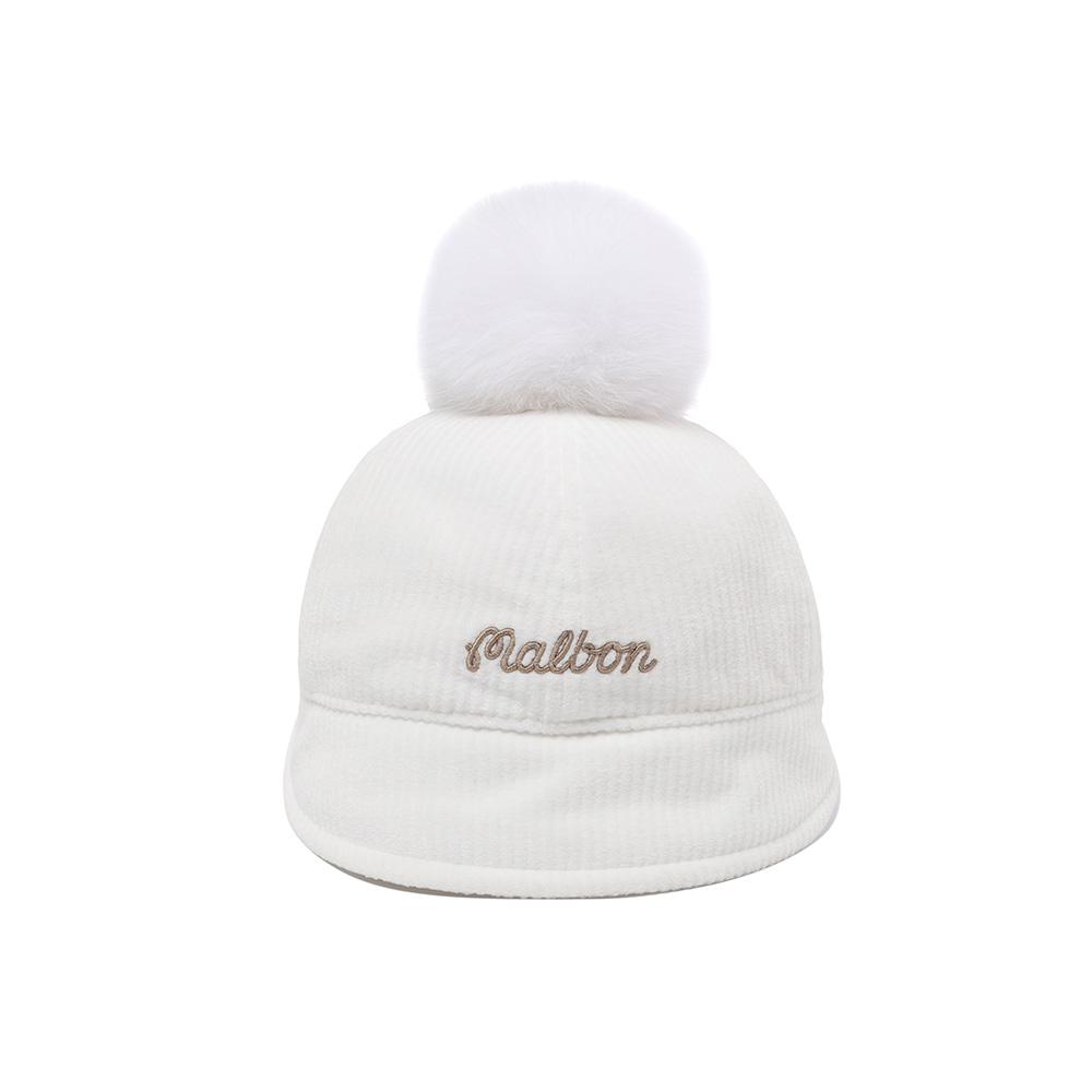 MALBON GOLF Шляпа-ведро из пенного меха цвета слоновой кости (Женщина)