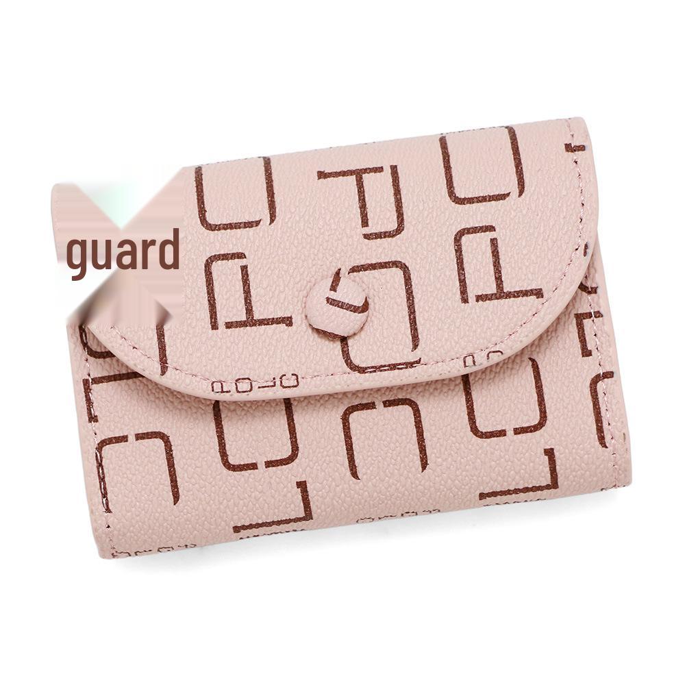 Простой и портативный кошелек для монет: Мягкая текстура личи, большая вместимость для мелочи и карт