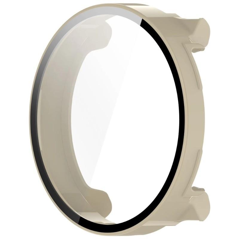 Glass Film with PC Shell for Suunto RUN All-around Bumper Anti-scratch Protective Cover + Screen Protector for Suunto Vertical