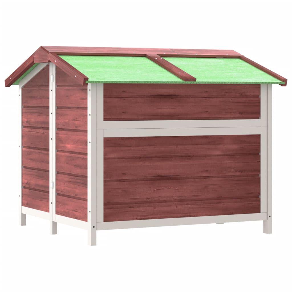 vidaXL Kennel Mocha 96x87x80.5 cm Solid Pine Wood