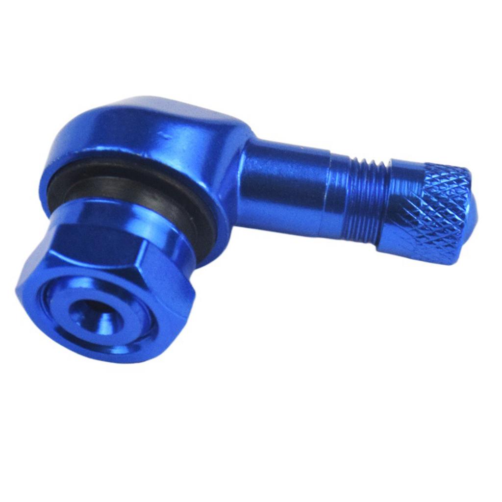 Мотоциклетные ниппели для шин 90 градусов Ниппель для колесной шины для большинства мотоциклов Замена Алюминиевый бескамерный ниппель для шины