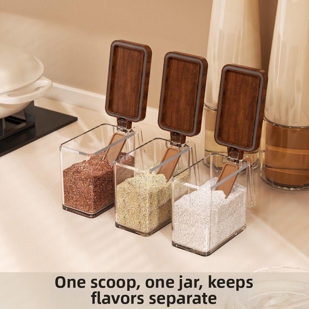 Leak-proof Seasoning Jars Sealed Spice Storage Box Condiment Storage Container Kitchen Supplies
