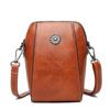 Simple Design PU Leather Crossbody Shoulder Bags for Women Retro Handbags and Purses Ladies Mobile Phone Messenger Bags