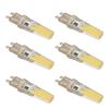 6pcs G9 LED Light Bulb COB Dimmable Professional G9 LED Bulb Replacement for Wall Lamps Table Lamps 220V