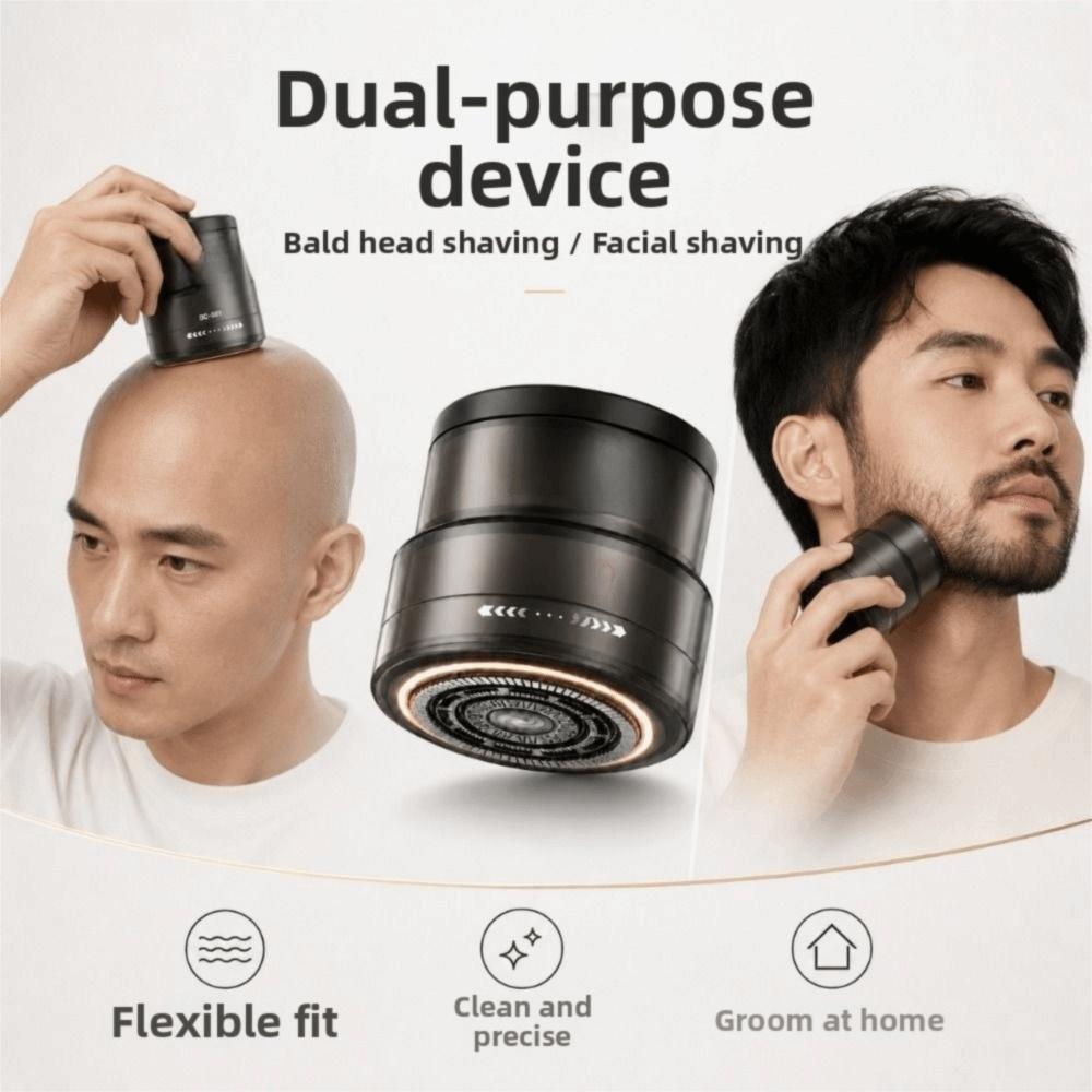 2-in-1 Electric Hair Clipper Rechargeable Hair Trimmer Mini Beard Trimmer Hair Cutting