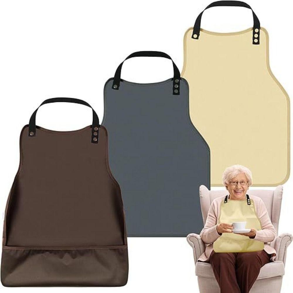 Waterproof Adult Bib Easy Clean Feeding Bib Food Catcher Bib Food Catcher Bib Home Use