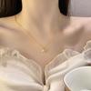 Ожерелье Hollow Love из циркона с милым темпераментом и девичьей цепочкой на ключицу, легкое роскошное ожерелье для женщин