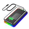 New Atmosphere Lamp Car Ultra-thin Wireless Charger 15W Car Fast Charging Pad