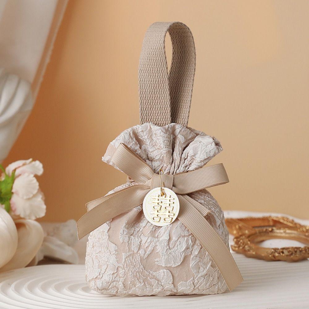 Мешок на шнурке большой вместимости для новогодних подарков в корейском стиле, свадебный мешочек для конфет, женский/для девочек