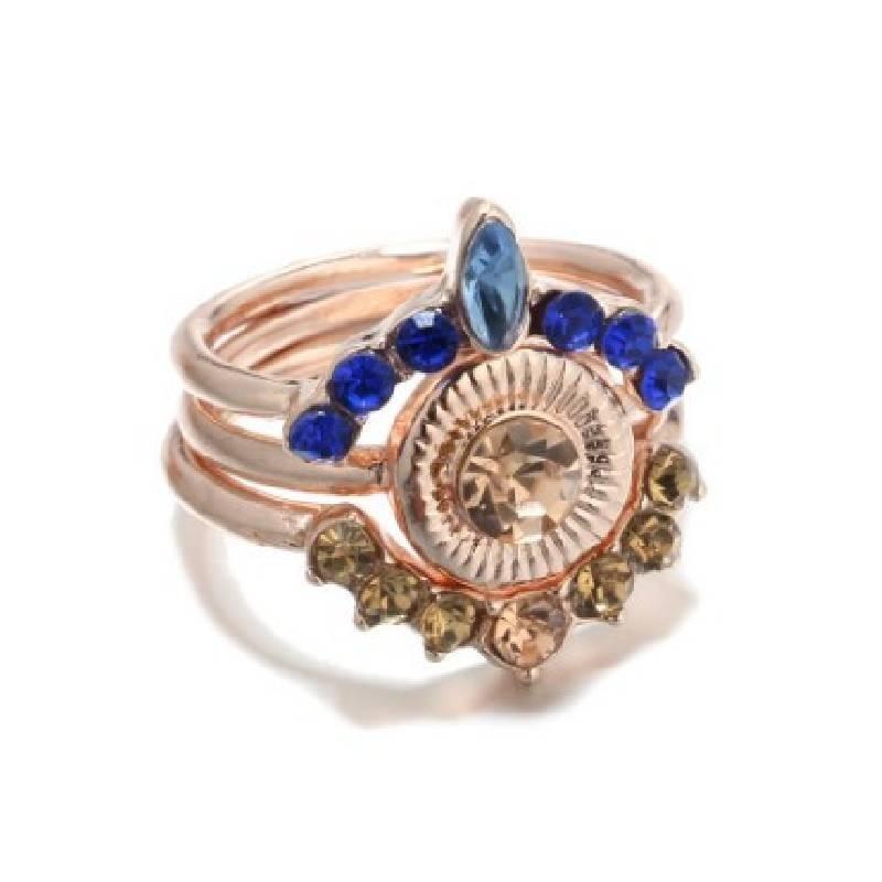 Красивый геометрический свадебный набор из розового золота, идеально подходящий для подарков на помолвку