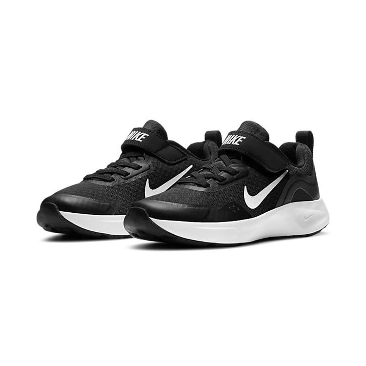 Nike Для ношения весь день Липучка Нескользящая Амортизация Устойчивость к истиранию Дышащие Низкие Детские Беговые Кроссовки CJ3817-002