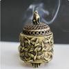 Zinc Zinc Zinc Alloy Tripod Zinc Zinc Alloy Incense Tray Tripod Buddha Incense Tray Retro Crane Incense Holder  Office