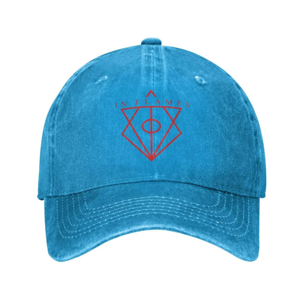 In Flames Heavy Metals Band Printed Cap Unisex Women Cotton Rock Music Trucker Hat Causal Headwear Baseball Cap Adjustable