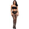 High-End Sexy Lingerie Fishnet Stockings with Non-Slip Garter, Nurse & Stewardess Style