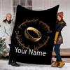 Custom Name The Lord of the Rings Theme Printed Blanket - Perfect for Couch, Bed, Travel & Outdoor Use | Machine Washable, Cozy & Durable.