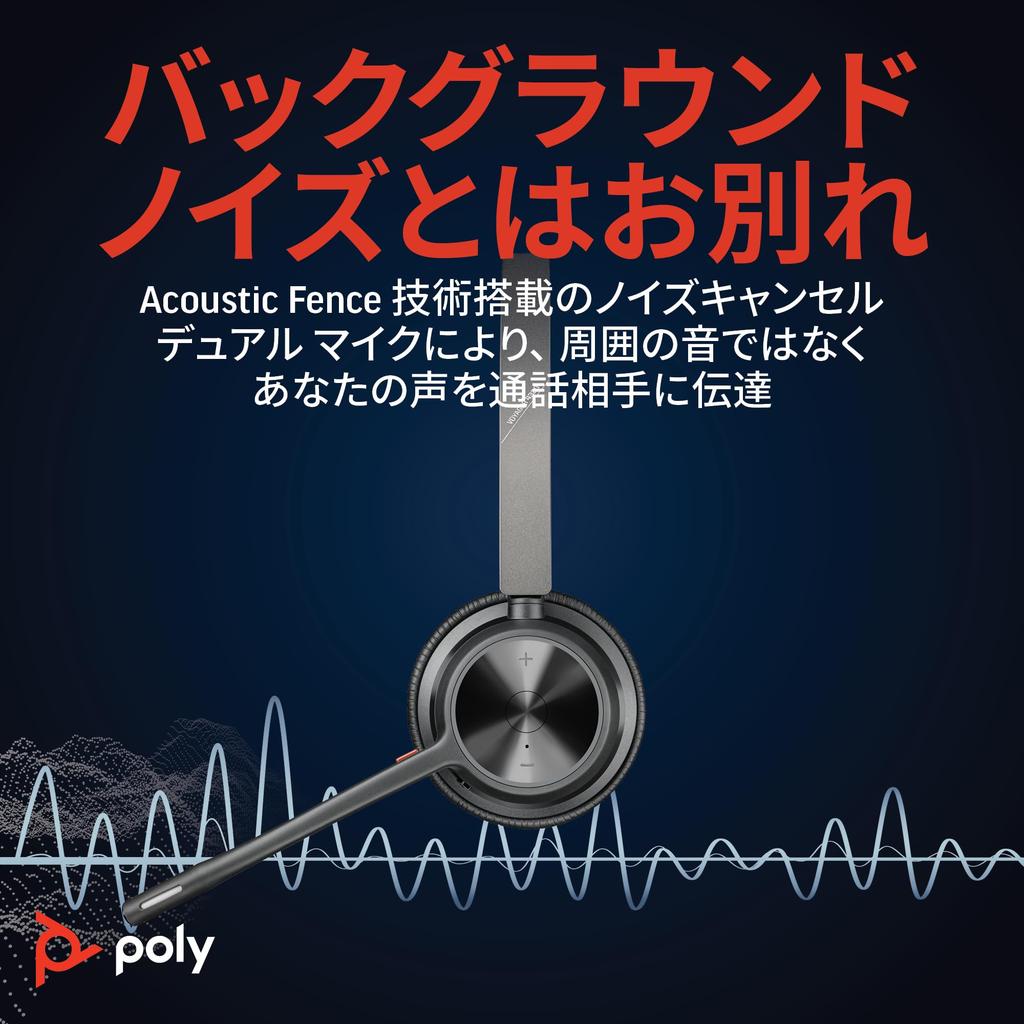 Беспроводная гарнитура Poly Voyager 4320 Bluetooth Dongle В комплекте зарядная подставка В комплекте микрофон с функцией шумоподавления В комплекте Легкий Год выпуска