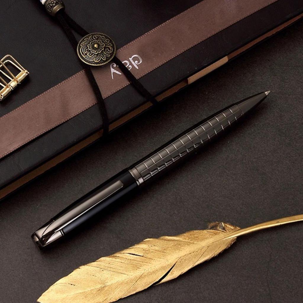 Шариковая ручка для бизнеса с металлической подписью и матом, гладкая ручка для письма, офисные школьные принадлежности, подарок