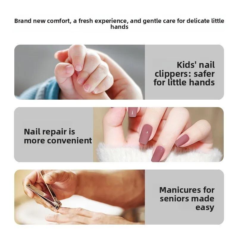 Automatic Electric Nail Clippers for Thick Toenails with LED Light Smart Toe Nail Trimmer for Seniors - Easy to Use Nail Clipper