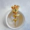 High-End Gold Color Rose Flower Brooch Suit Coat Badge  Jewelry Lapel Pins For Women And Men Gift Accessories