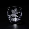 [Official Taiburo Studio] Edo Kiriko Mount Fuji and Crane Chilled Sake Glass TB0050-32, Paper Boxed, Made In Japan
