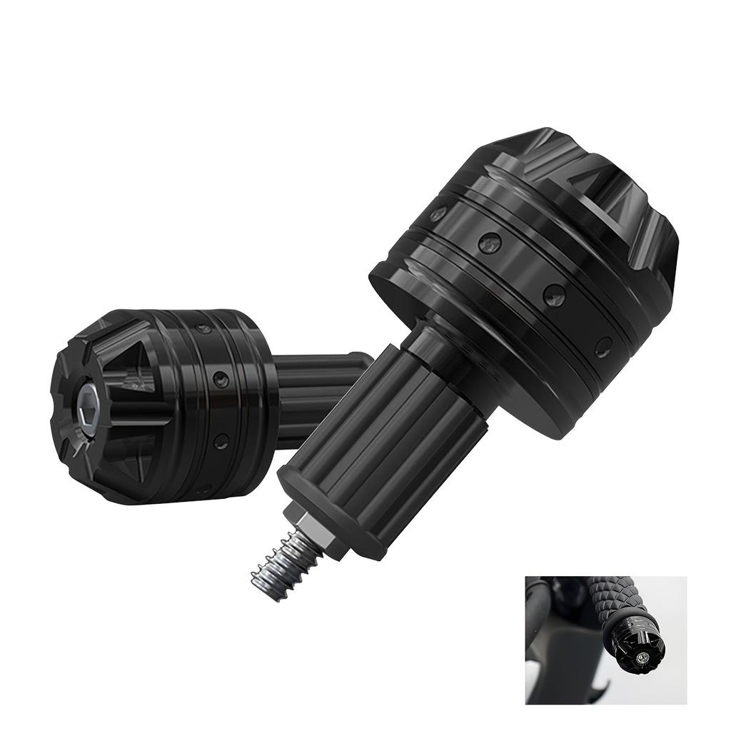 2pcs/Set Motorcycle Handlebar Plugs And Handlebar End Caps Made of Aluminum Alloy, Suitable for Motorcycle Handlebars