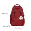 School bag for middle and high school students, large-capacity leisure travel backpack, campus backpack for women, Korean style INS minimalist plaid 