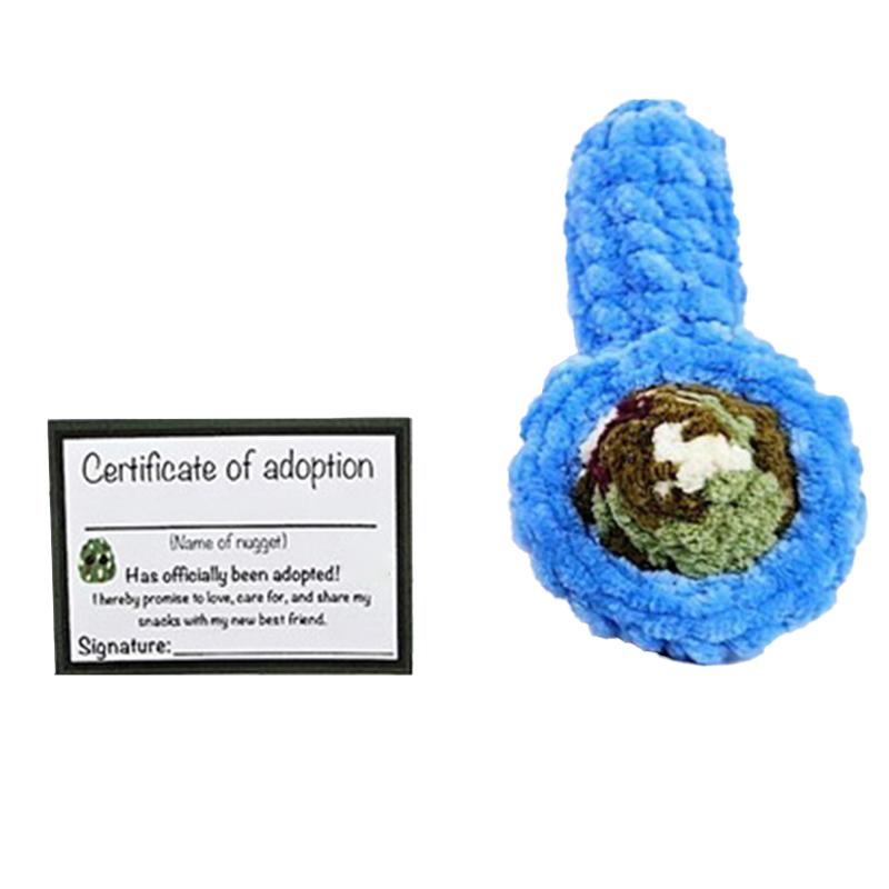 Adopt A Leaf Nugget Plushie Little Leaf Nugget Plushie With Encouragement Cards In A Jar Handmade Plush Stuffed Toys Best Buds