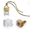 Hanging Empty Perfume Bottle Essential Oils Diffuser Fragrance Air Fresher Car Hanging Glass Bottle Pendant Ornament Home Decor