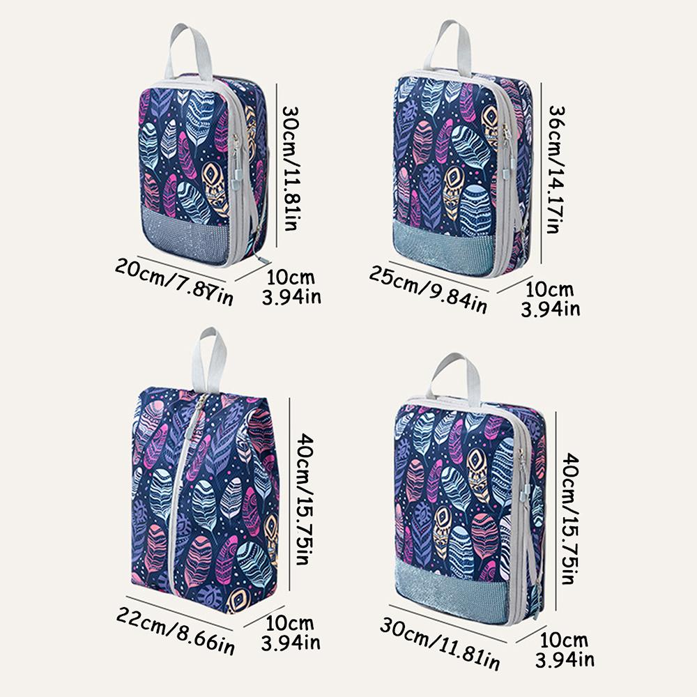 Portable Travel Compression Storage Bag, Washable Expandable Luggage Storage Bag Set, Clothing Sorting Bag, Travel Storage Bag