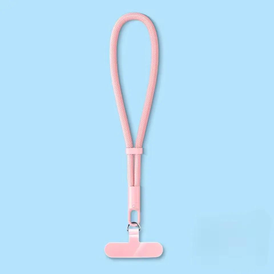 Универсальный регулируемый самоблокирующийся шнурок для мобильного телефона с защитой от потери для iPhone Samsung, короткий ремешок на запястье, прочный ремешок для сотового телефона