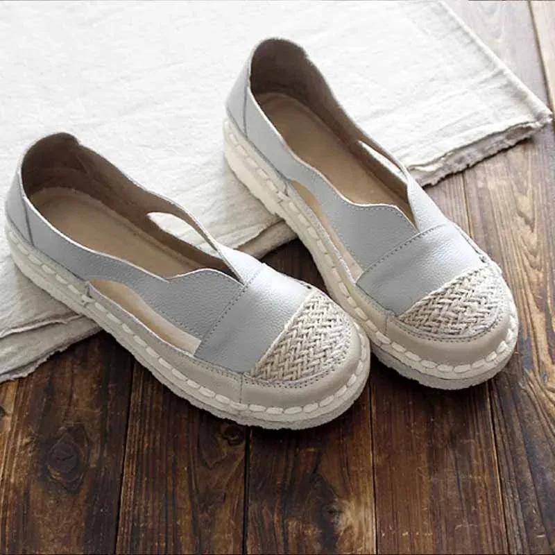 Women Fashion Loafers Flats Shoes Breathable Mesh Sewing Females Footwear Slip On Hollow Out Casual Soft Ladies Flat Shoejhu7