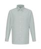DAKS SHIRTS No-Care Wool Blend Micro Check Shirt Slim Fit Green_Dma1Shdl322E1