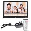 13 "  "  Portable 1080P HD Digital Photo Frame Clock Movie Player Album Remote Controller(Black )