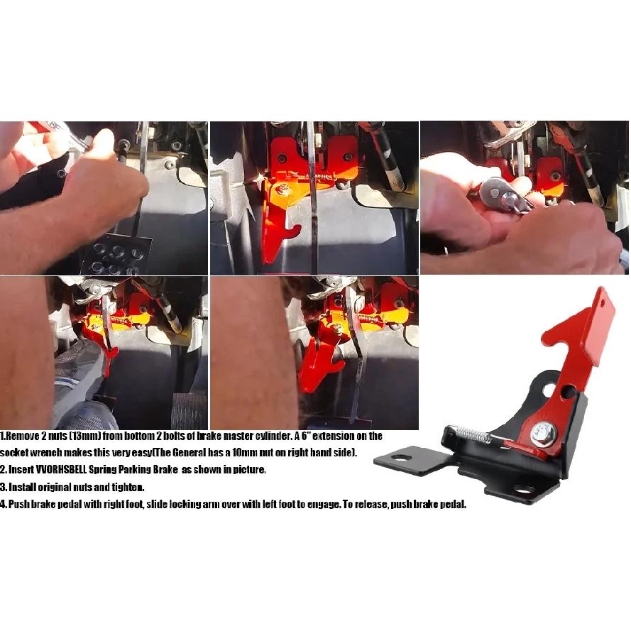 Parking Brake Replacement For Spring Brake Thingy Lockable Heavy Duty Compatible For Polaris RZR 800 900 1000 Models Auto parts