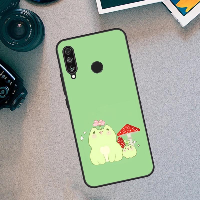 Мятно-зеленый Лягушка Гриб Для Huawei Nova 5T 9 10 SE 3i 7i 8i 11i 12i Y60 Y61 Y70 Y72 Y73 Y90 Y91 P30 P40 Lite Чехол