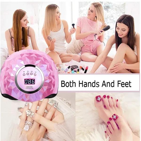 New Upgrade UV Nail Dryer Lamp with Automatic Sensor 57 UV LED Light for All Gels 248W 4 Timer Professional Manicure Pedicure Nail Epuipment