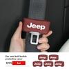AIB3   Для автомобиля Jeep Застежка ремня безопасности Заглушка Клипса для ремня безопасности автомобиля из кожи Защитные чехлы Cherokee Patriot Liberty Wrangler JK JL