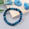 Браслет из бисера из натурального синего апатита, украшения из драгоценных камней унисекс, аксессуары для исцеления и медитации с кристаллами, подарок на день начальника и сотрудника