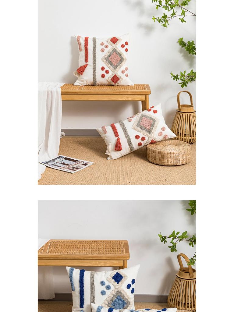 Наволочка из богемского бархата с вышивкой в виде бриллиантов для декора отеля и спальни