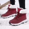 Плюшевые женские высокие зимние ботинки, теплые хлопковые туфли, зимняя уличная обувь для ходьбы, зимние кроссовки для хайкинга